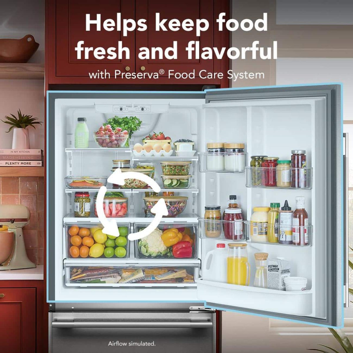 KitchenAid - 19 Cu. Ft. 30-Inch Standard-Depth Bottom Mount Refrigerator with Right Door Swing - Stainless Steel