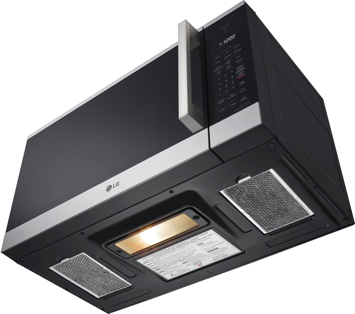 LG - 1.8 Cu. Ft. Over-The-Range Smart Microwave with Sensor Cooking and EasyClean - Stainless Steel