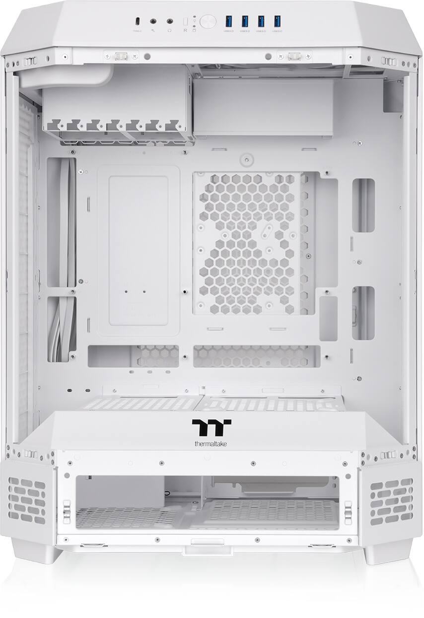 Thermaltake - Tower 600 Mid Tower ATX PC Case - Snow