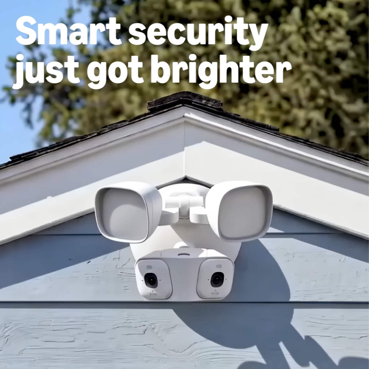 Blink - Arc 2K+ Wired Floodlight Camera (newest model) - Hard Wired smart security, 2K, 180° coverage – 2 cam, 1 mount - White