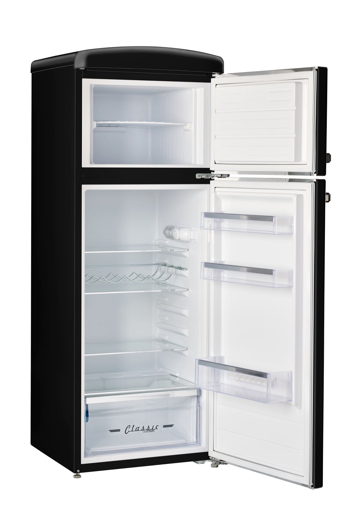 Unique Appliances - 21 in. Wide Classic Retro 7.5cu.ft Compact Top Freezer Refrigerator - Matte Black