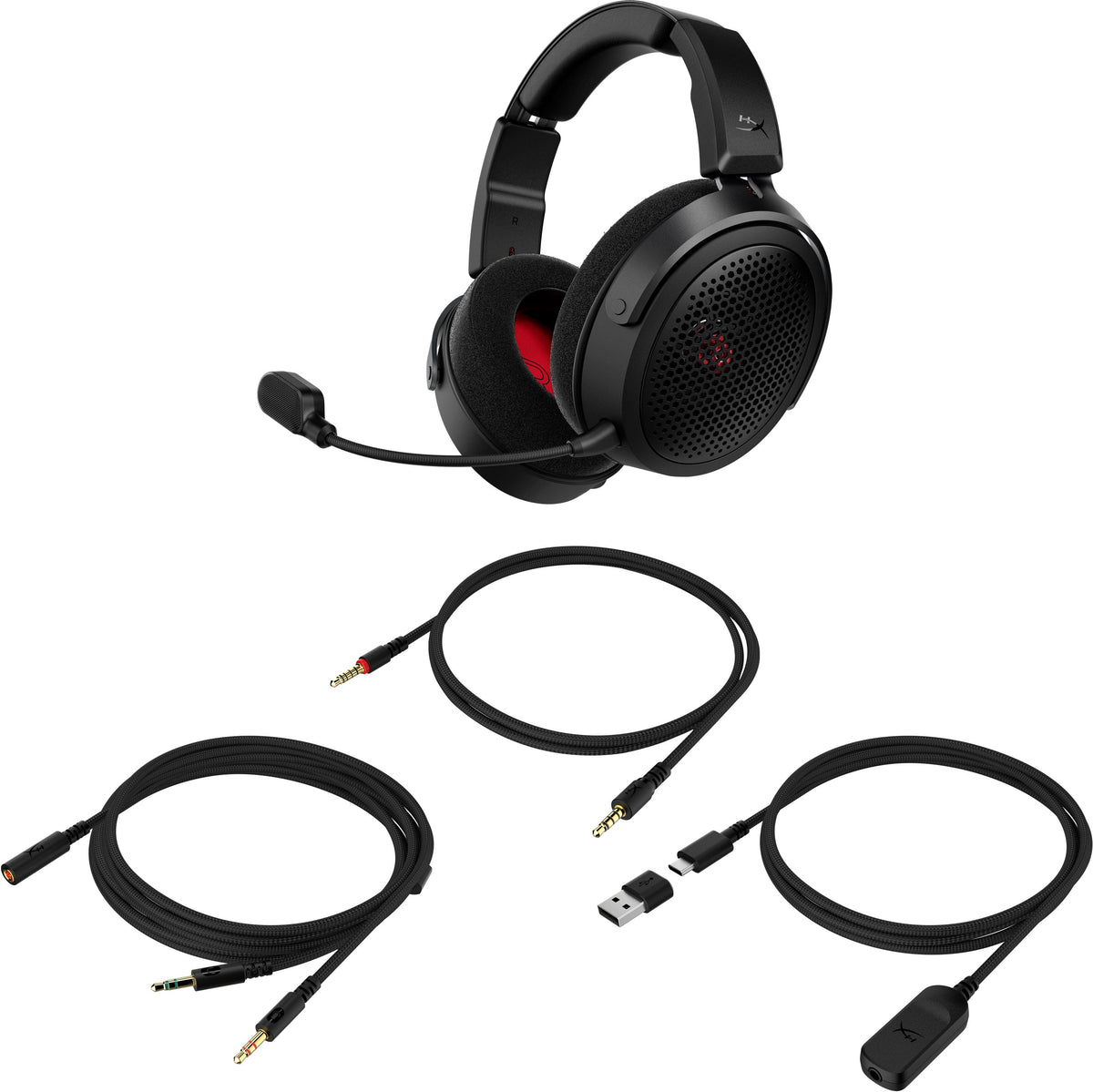 HyperX - Cloud Alpha Air Wired Open-Back Gaming Headset for PC, PS5, PS4, Xbox X|S, Nintendo Switch, Mac, and Mobile - Black