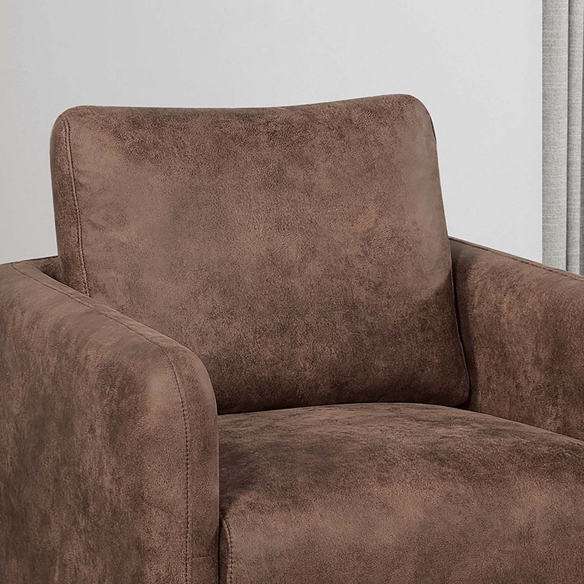 Sillón decorativo giratorio tapizado
