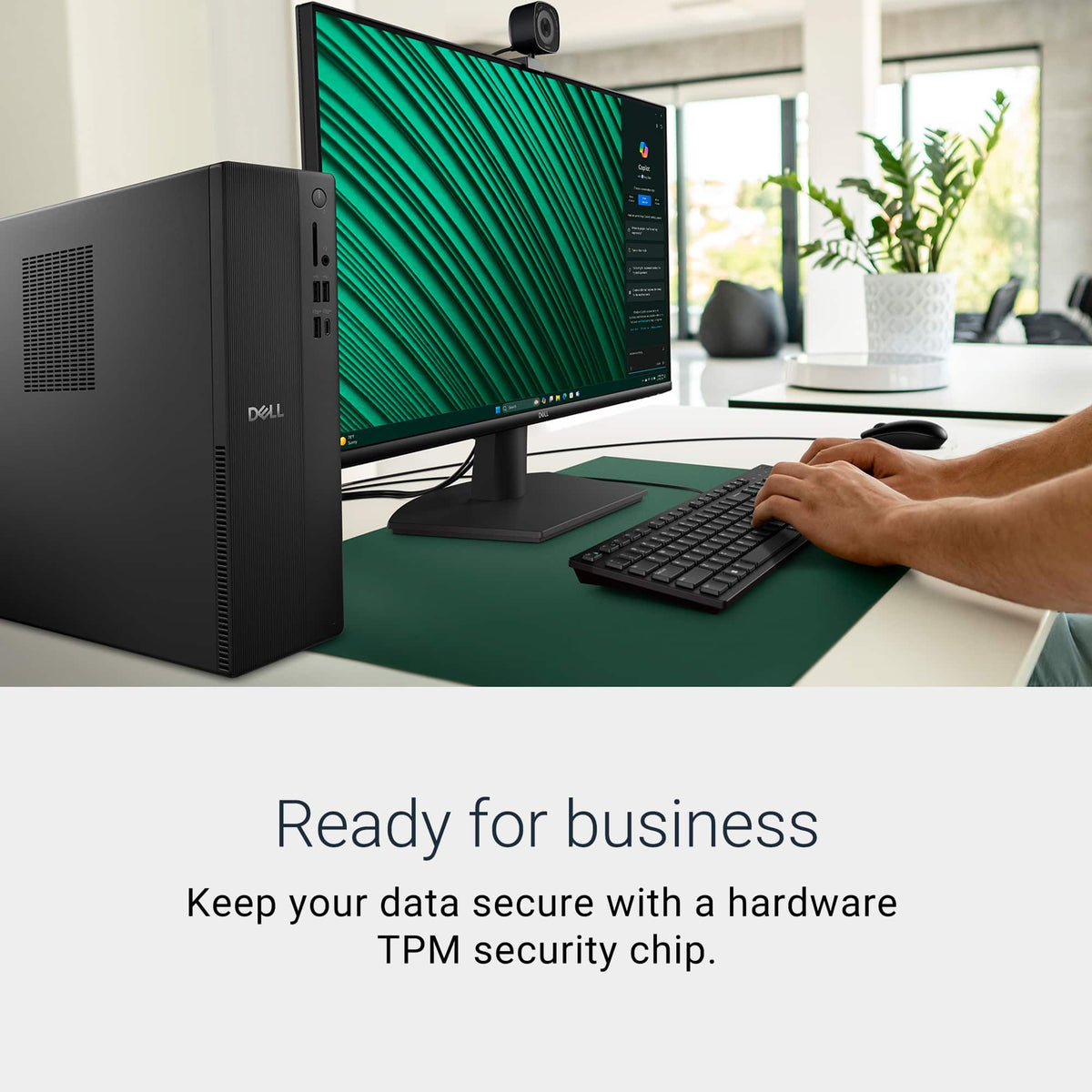 Dell - Slim Desktop - Intel Core Ultra 7 Series 2 265 2025 - 16GB Memory - 1TB Storage - Black