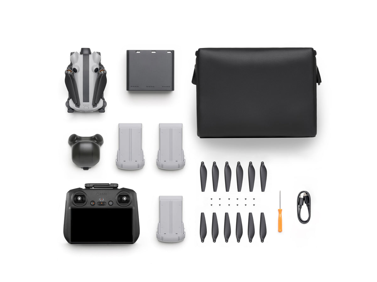 SKYROVER - X1 Fly More Combo 8K Drone Bundle with Remote Screen Controller - Gray