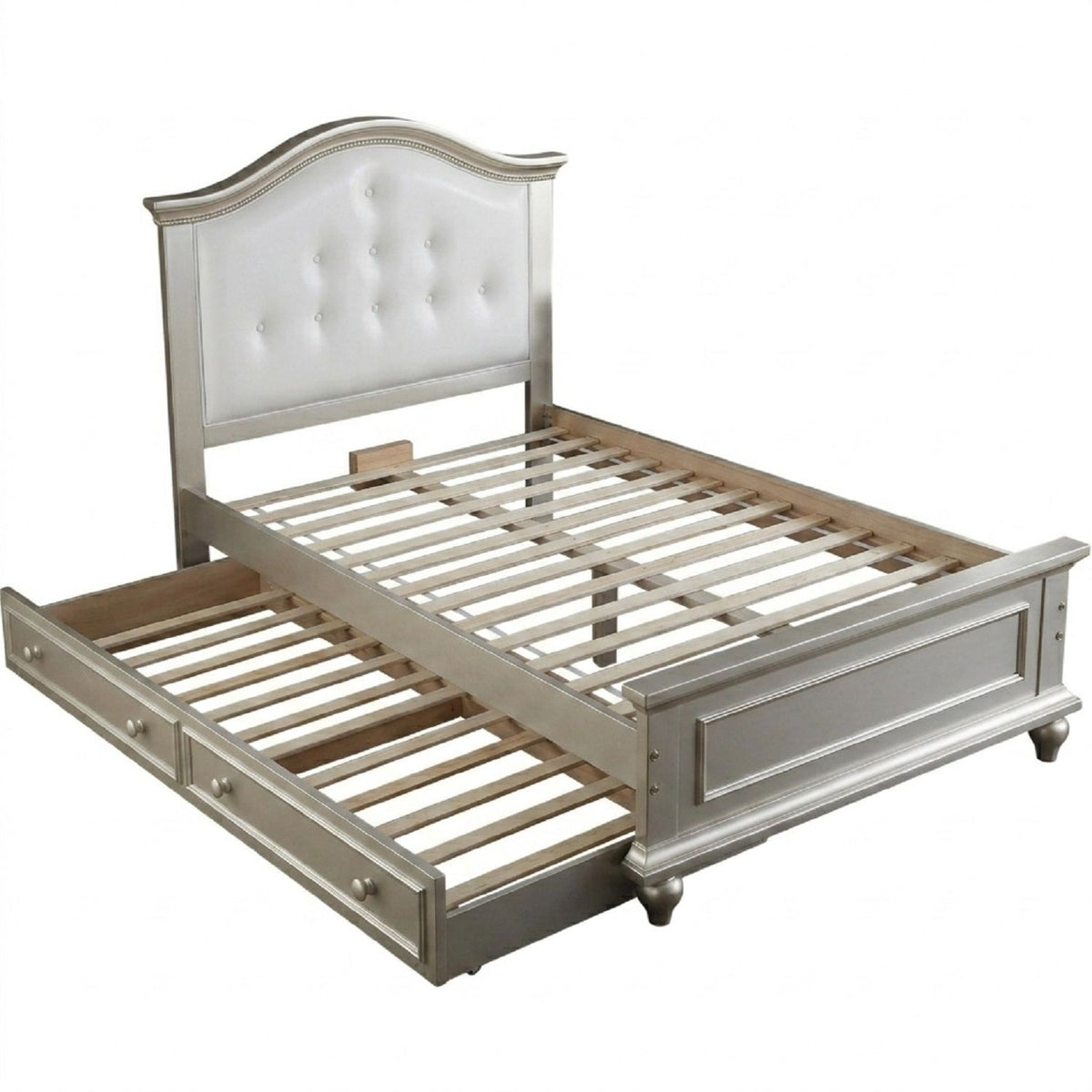 Cama de estilo contemporáneo con nido