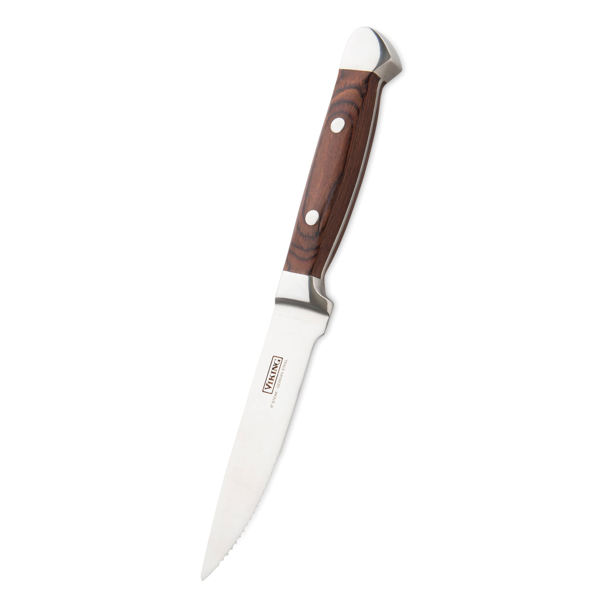Viking - Pakkawood 6 Pc Steak Knife Set, with Box - Red