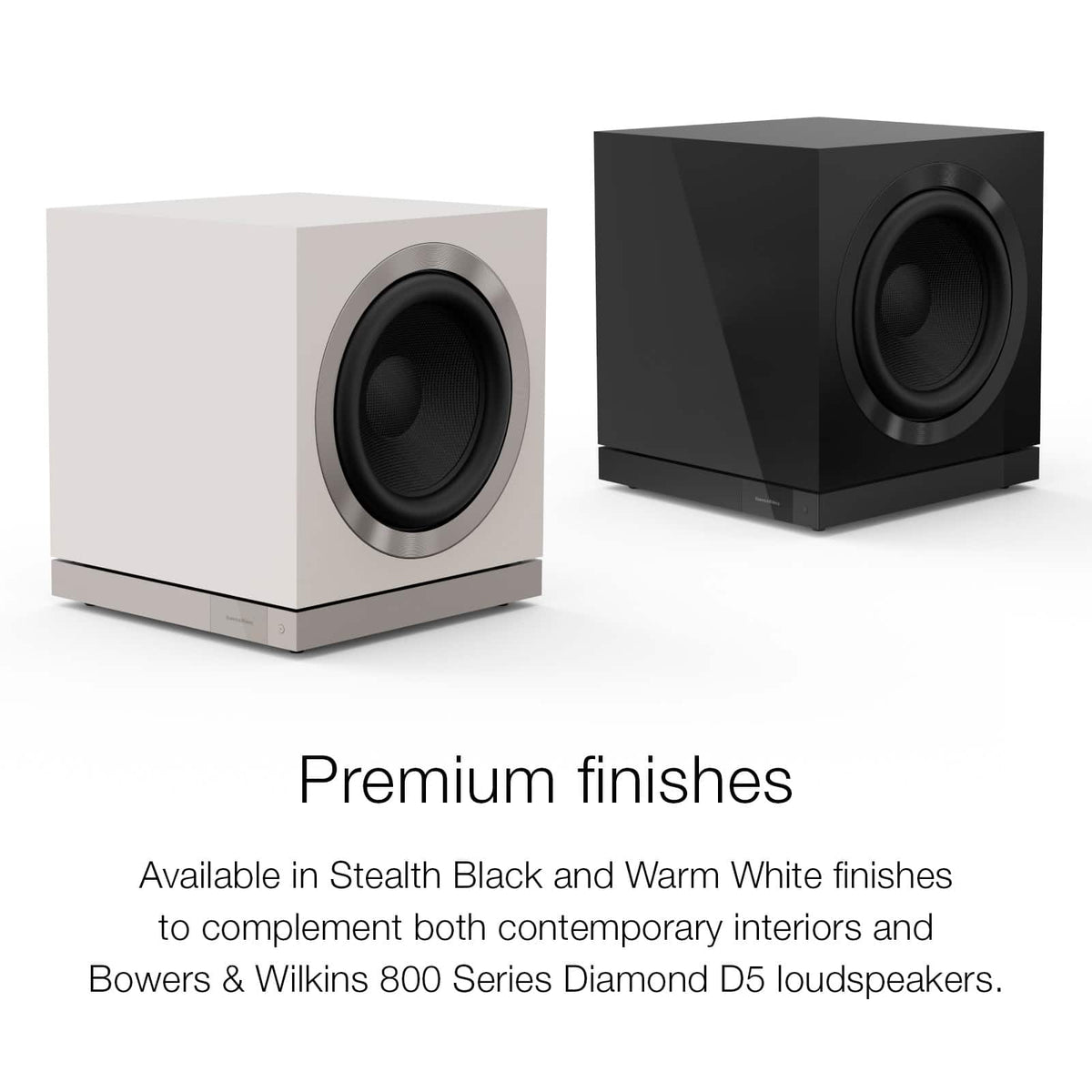 Bowers & Wilkins - DB Series Dual 12" Powered Subwoofer 2000W (each) - StealthBlack