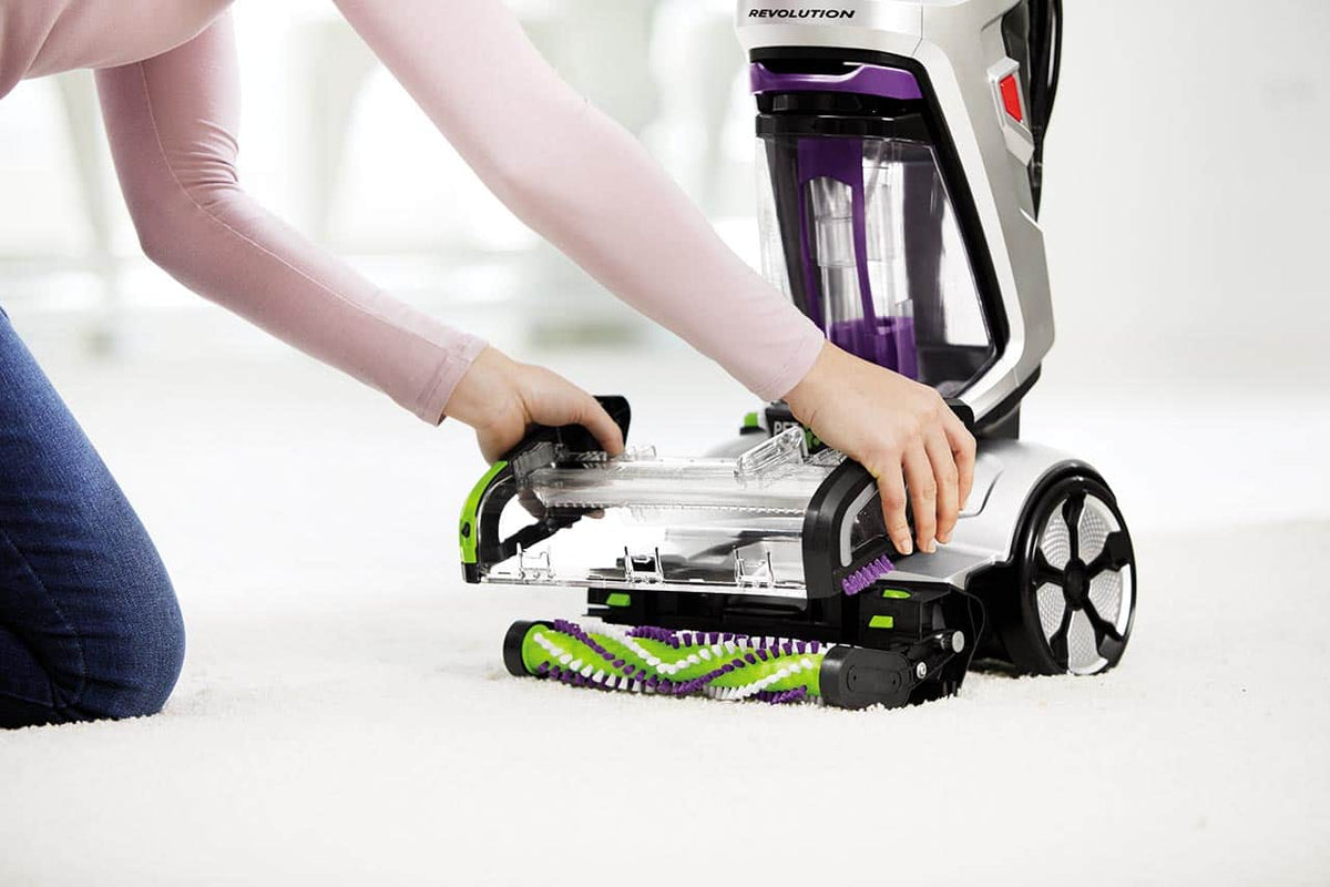 BISSELL - ProHeat 2X Revolution Pet Pro Plus Corded Upright Carpet Deep Cleaner - silver/purple