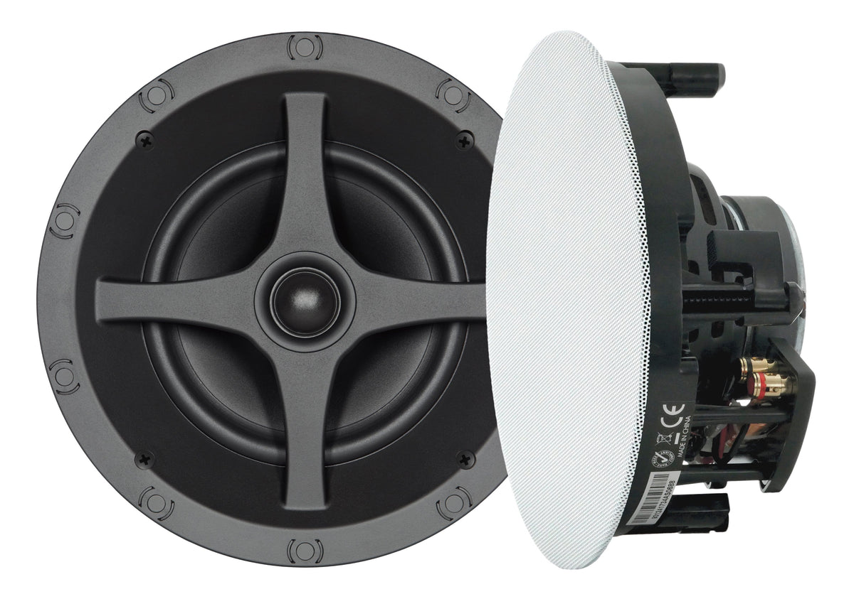 Sonance - C6R - C Series 6-1/2" 2-Way In Ceiling Speakers (Pair) - Paintable White