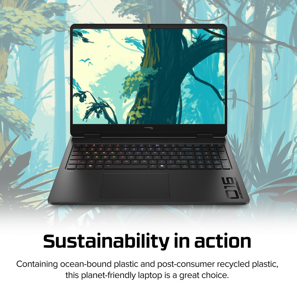 HyperX - OMEN 16" 165Hz 2.5K OLED Gaming Laptop - AMD Ryzen 7 8745HX (2025) - 16GB Memory - NVIDIA GeForce RTX 5060 - 512GB SSD - Shadow Black