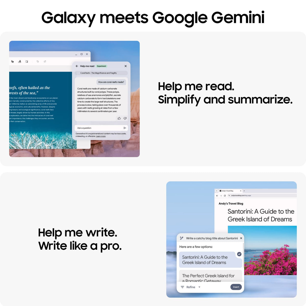 Samsung - Galaxy Chromebook Plus 15.6” with Google AI - AMOLED display - Intel Core 3 - 8GB Memory 256GB Storage - Neptune Blue