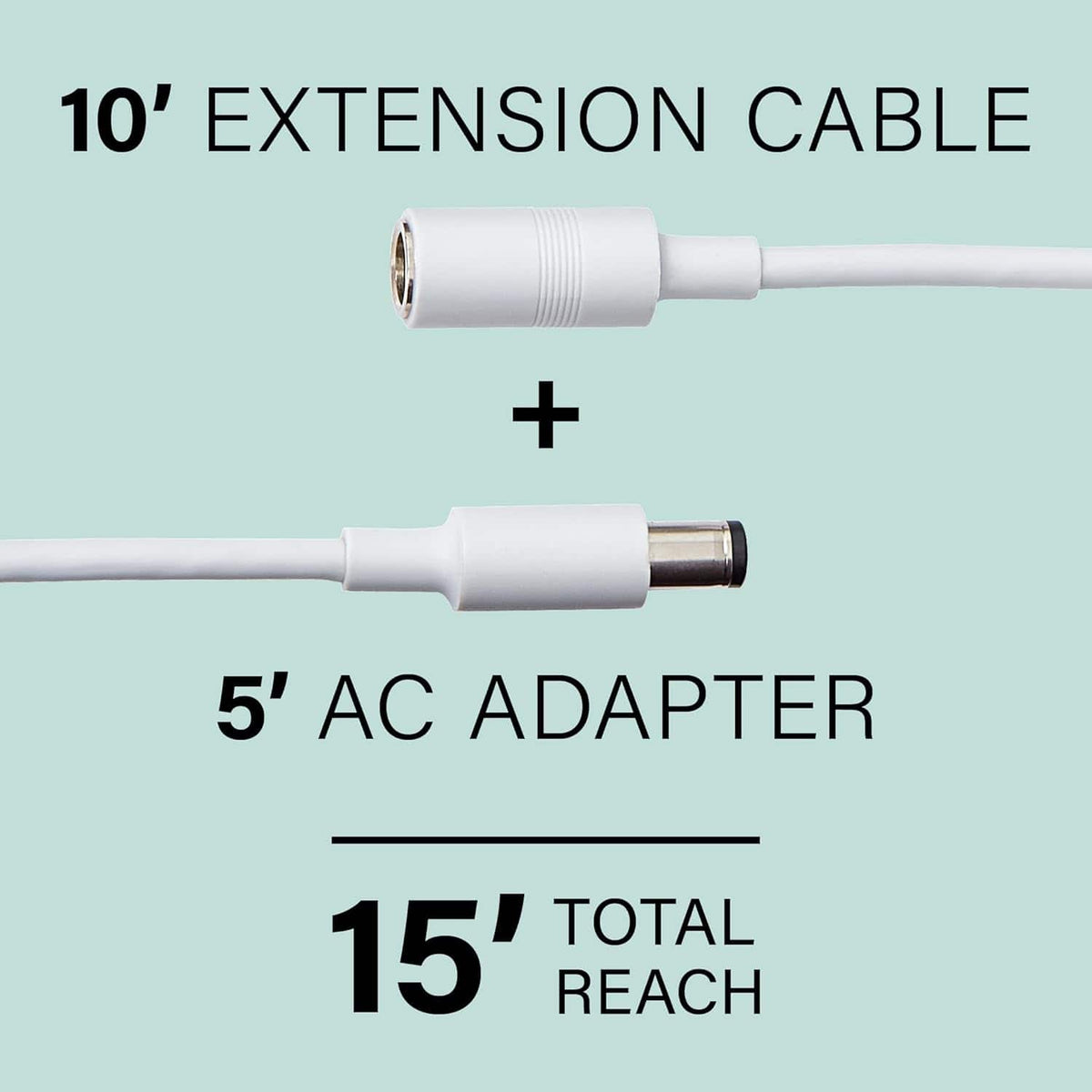 Amazon - Cable made for Echo Show 15 - White