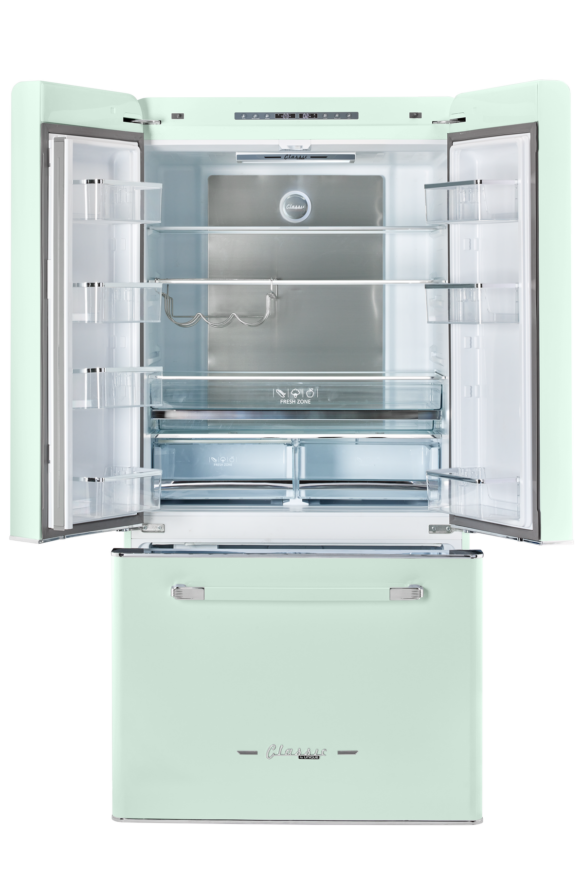 Unique Appliances - 36 in. Wide Classic Retro 36-inch 21 cu.ft. Counter Depth French Door Refrigerator - Summer Mint Green