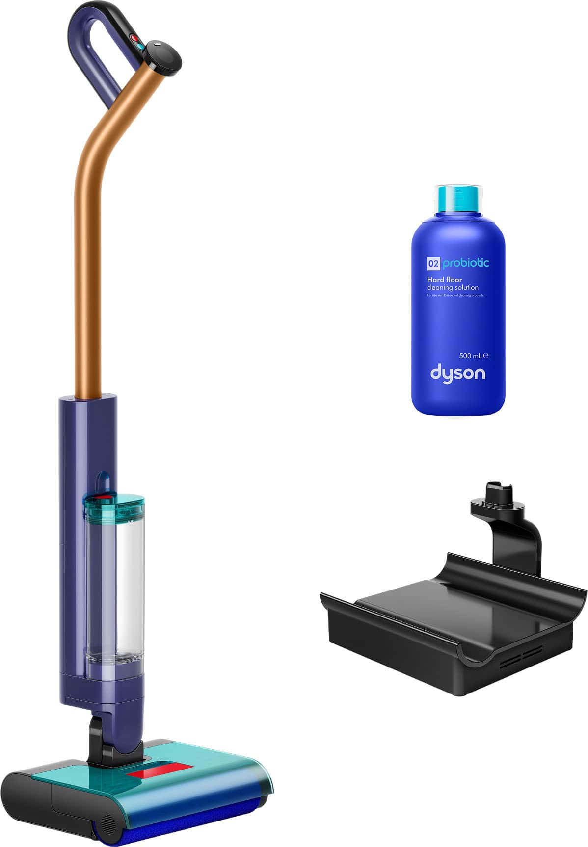 Dyson - Clean+Wash Hygiene Wet and Dry Hard Floor Cleaner - Prussian Blue/Copper