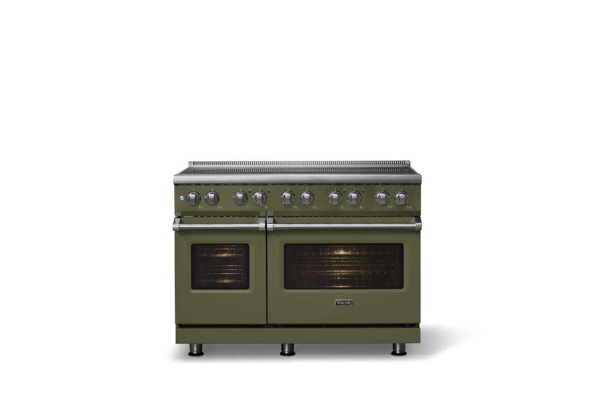 Viking - 48 in. Wide 6 Elements Pro 5 Series 7.3 Cu. Ft. Freestanding 6 Element Induction Convection Range - Martini