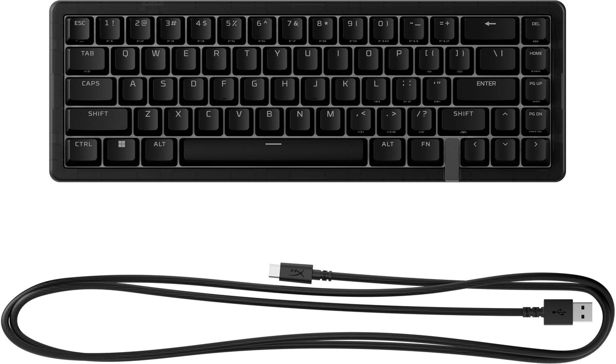 HyperX - Origins 2 Pro 65% Wired Magnetic Linear Switch Gaming Keyboard with RGB Back Lighting - Black
