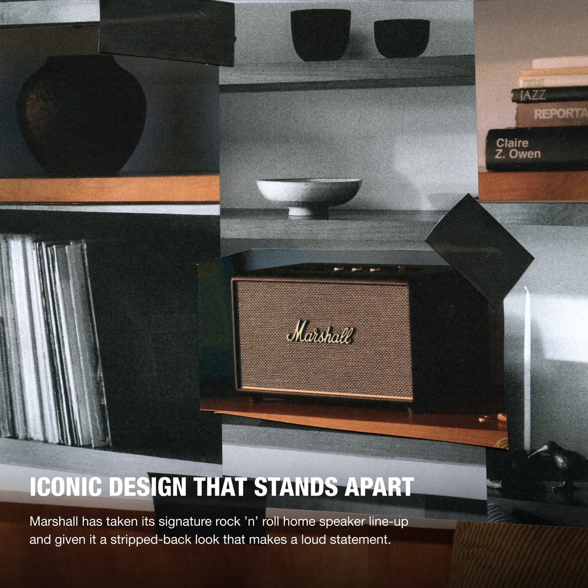 Marshall - Stanmore III Bluetooth Home Speaker with Bass / Treble / Volume Controls and 3.5 mm Auxiliary / RCA Inputs - Black