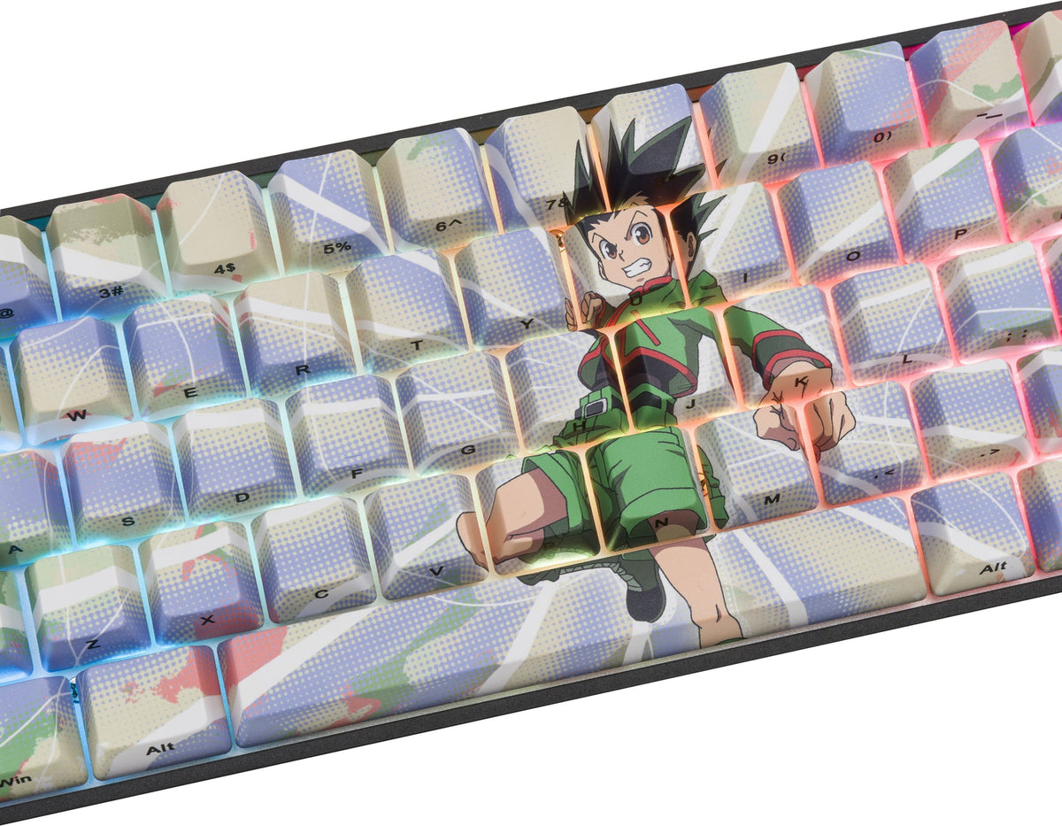 Higround - Hunter x Hunter Basecamp 65+ 65% Wired Mechanical Pre-Lubed TTC Venus Linear Switch Gaming Keyboard w/ RGB Backlighting - Gon