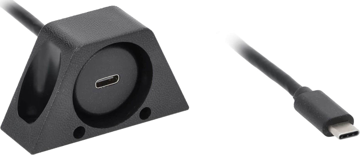 Metra - 1' Male USB 4.0 Type-C to Female USB 4.0 Type-C Extension Cable - Black