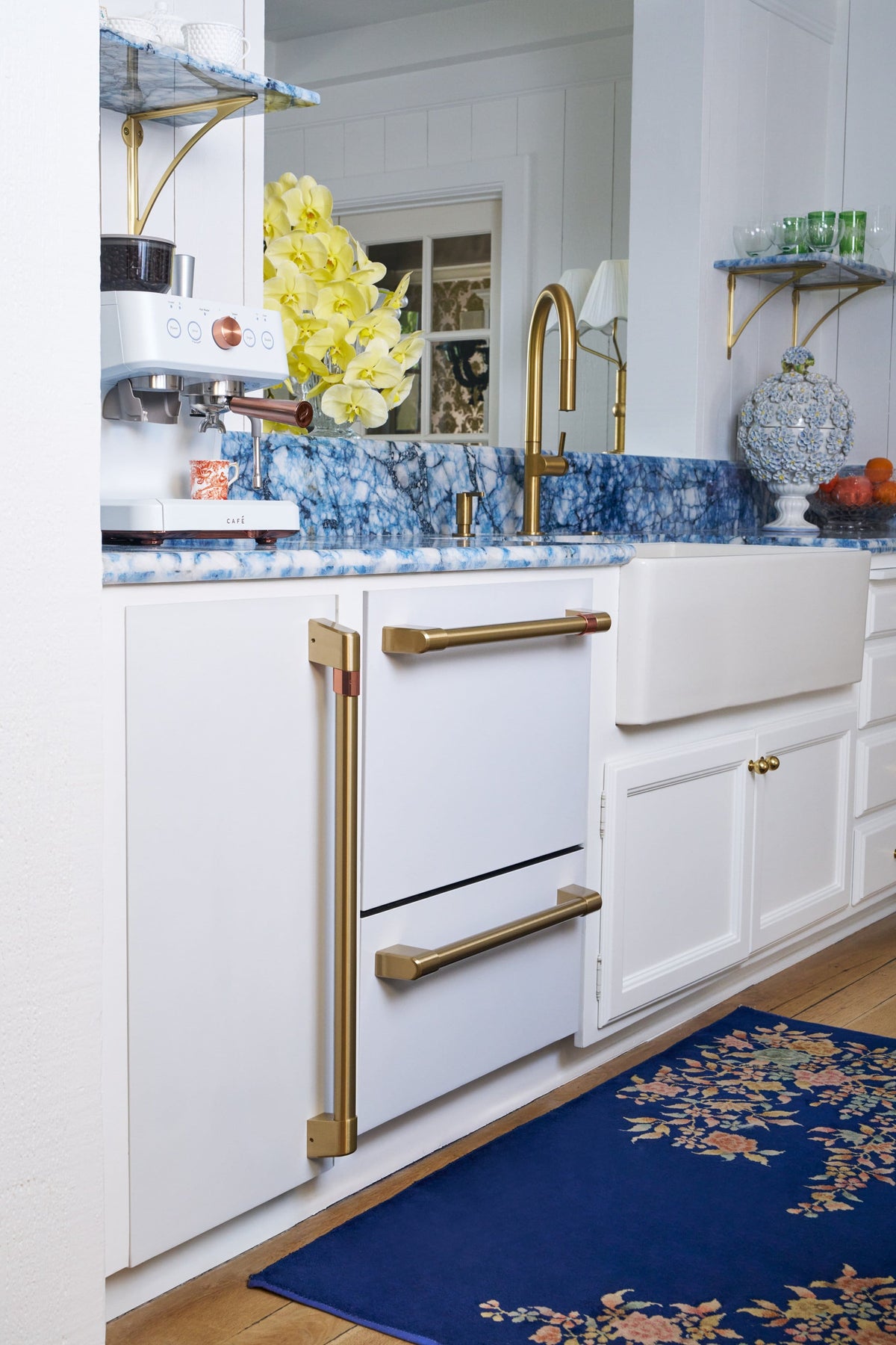 Café - 24" Top Control Built-In Double Drawer Dishwasher, Customizable - Matte White