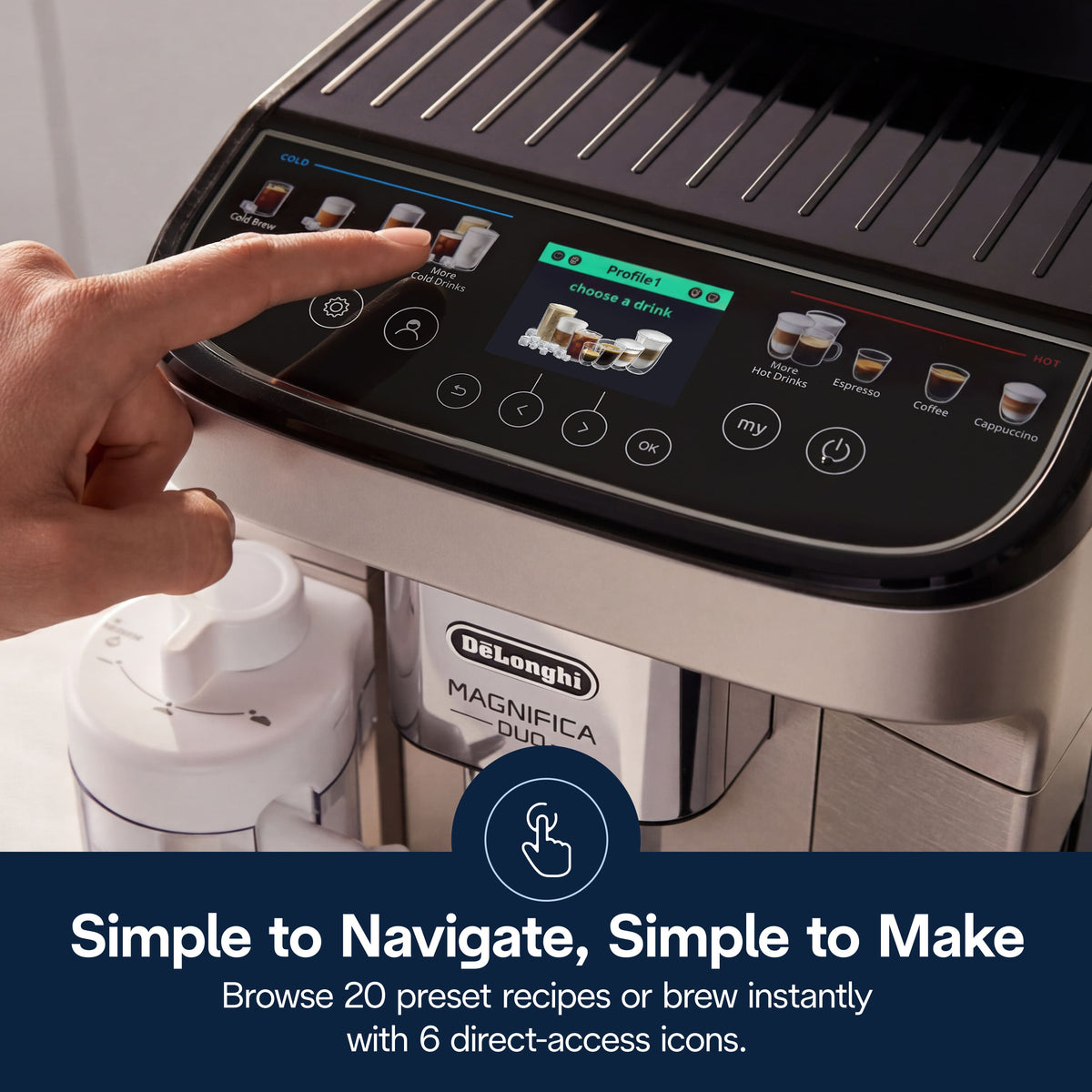 De'Longhi - Magnifica Duo - Silver