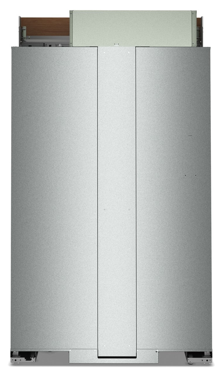KitchenAid - 48" wide 30 cu. ft. Built-In Panel-Ready (not included) Side-by-Side Refrigerator with Platinum Interior - Custom Panel Ready