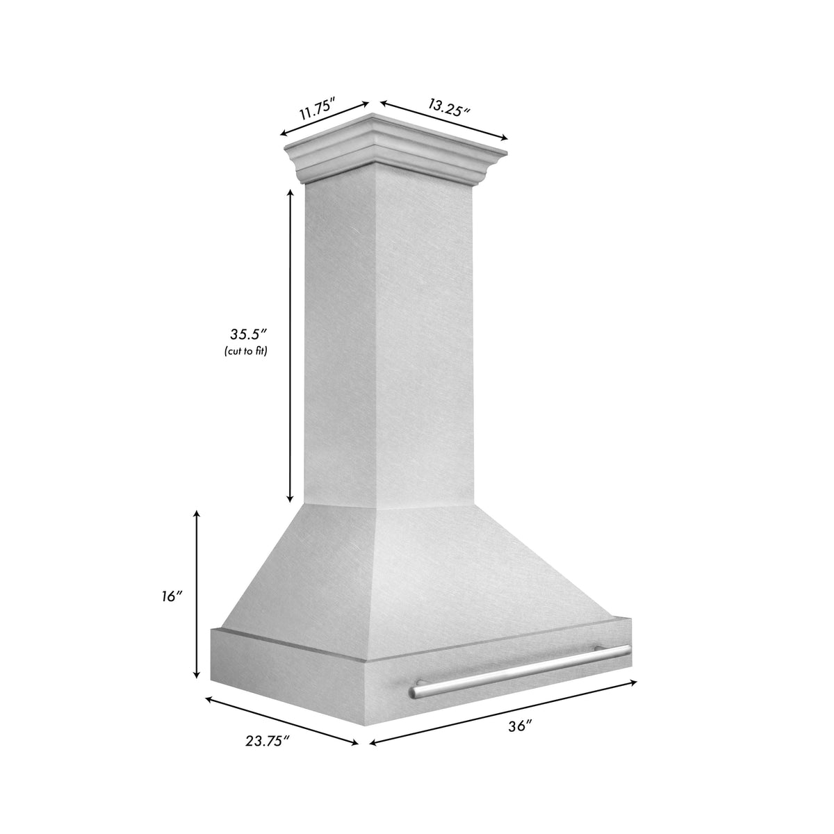 ZLINE - 36 inches - Externally Vented - Wall Range Hood - Stainless Steel