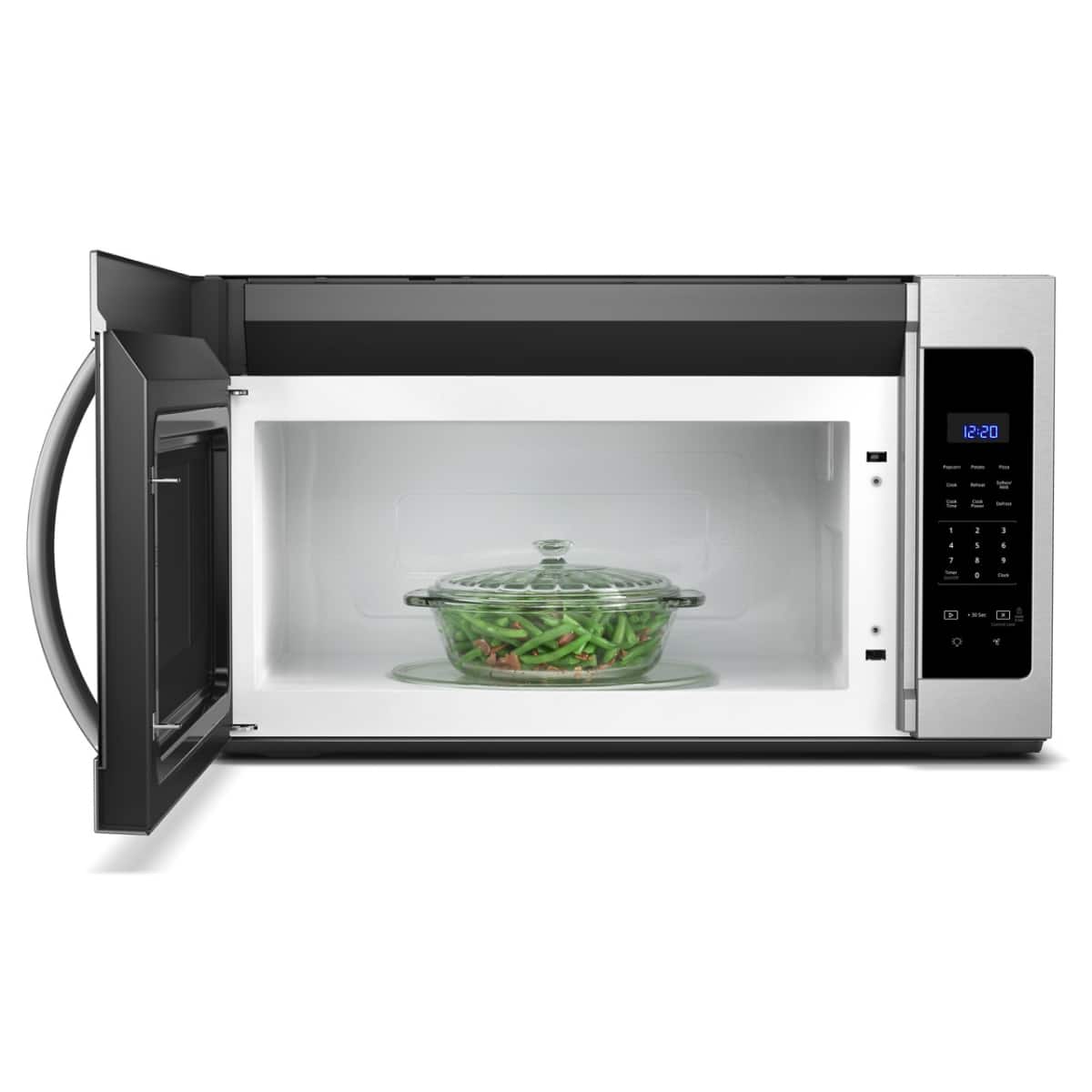 Whirlpool - 1.7 cu. ft. Microwave Hood Combination with Electronic Touch Controls - Stainless Steel
