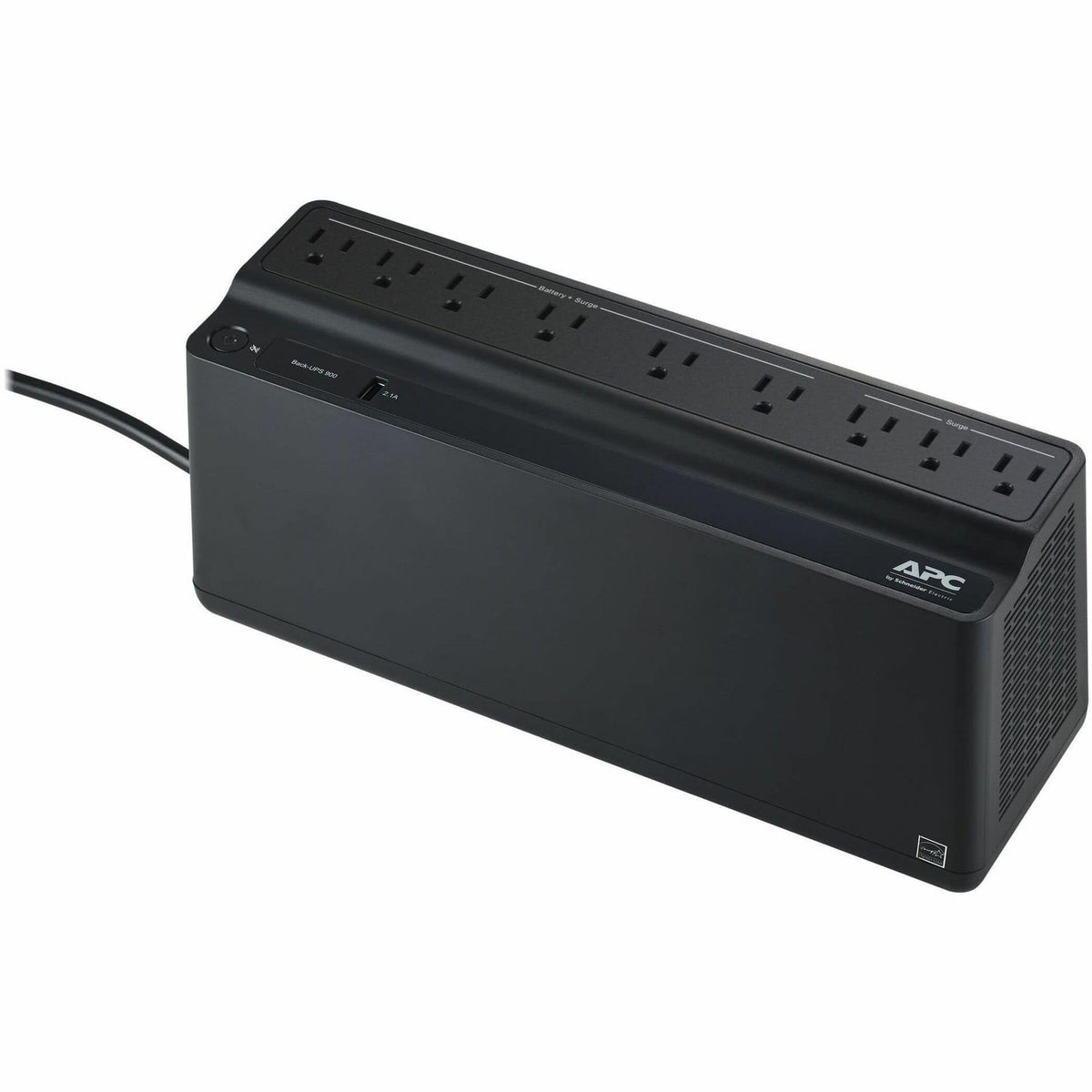 APC - Back UPS, 900VA/480W, Floor/Wall Mount 120V, 9x NEMA 5-15R outlets, USB Type A Port - Black