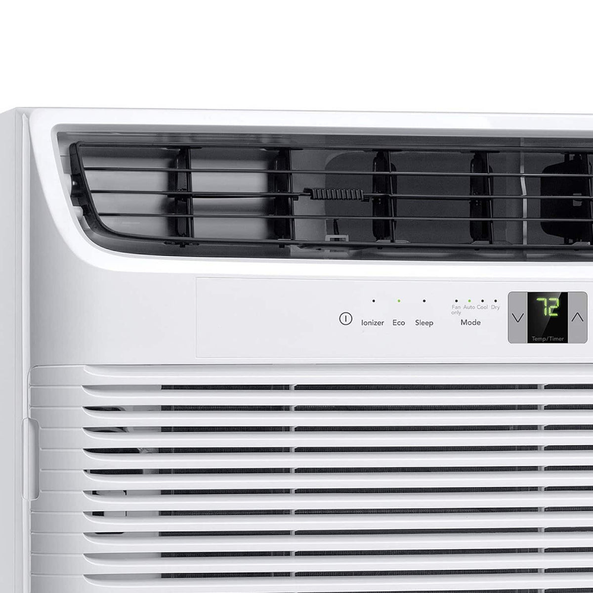 Frigidaire - 115V 10,000 BTU 450 Sq. Ft. Smart In Wall Air Conditioner with Remote - White