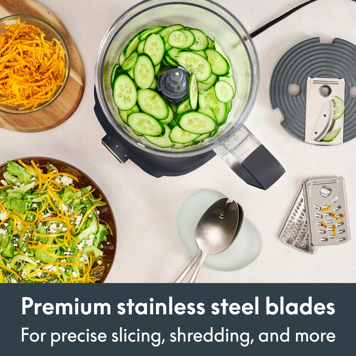 Bella - CHOP 10-Cup Food Processor - Slate