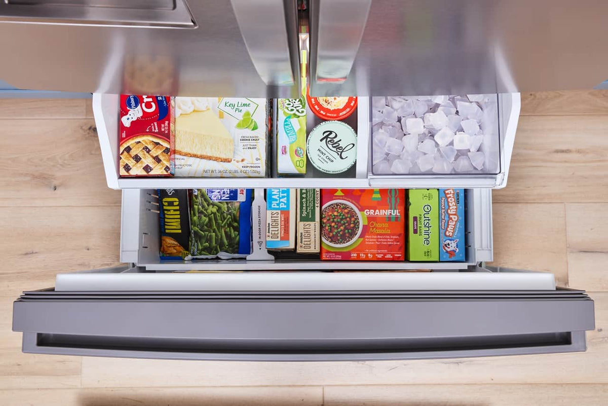 Whirlpool - 36 in. Wide 23 cu. ft. French Door Refrigerator with Dual Ice Makers - Fingerprint-Resistant Stainless Finish