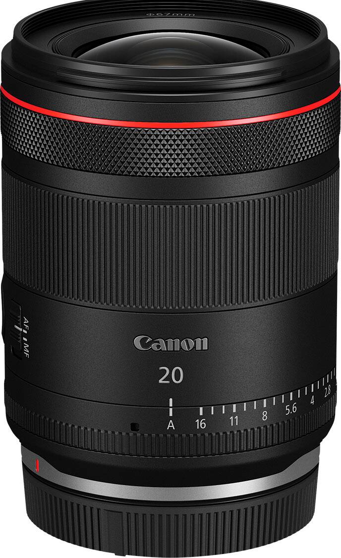 Canon - RF20mm F1.4 L VCM Wide-Angle Prime Lens for EOS R-Series Cameras - Black
