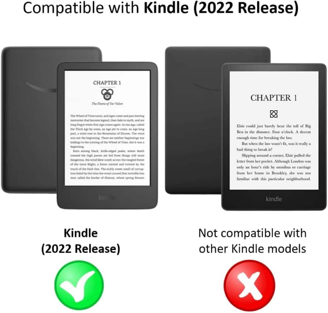 Amazon - NuPro Anti-Glare Screen Protector (2 Pack), for Kindle (2022 Release; not compatible with Paperwhite or Colorsoft) - Clear