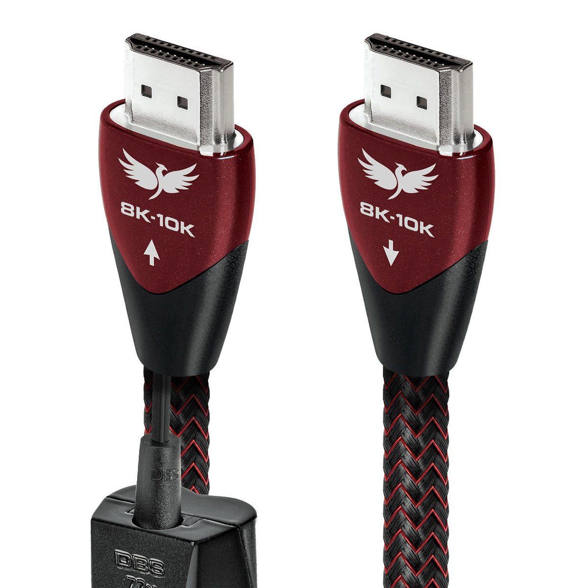 AudioQuest - FireBird 48 7.4' 4K-8K-10K 48Gbps HDMI Cable - Red on Black