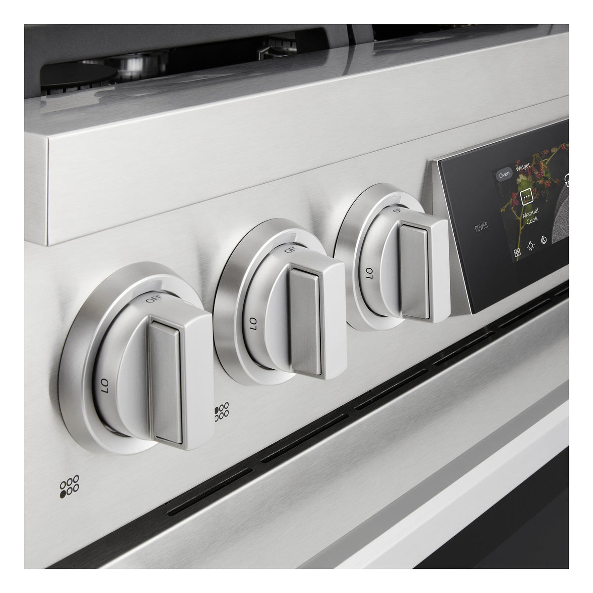 LG - SIGNATURE 36-in Wide 6.3 Cu. Ft. Slide-In Gas True Convect Pro Range with 6 Burners, AirFry, and UltraHeat 23K Burner - Stainless Steel