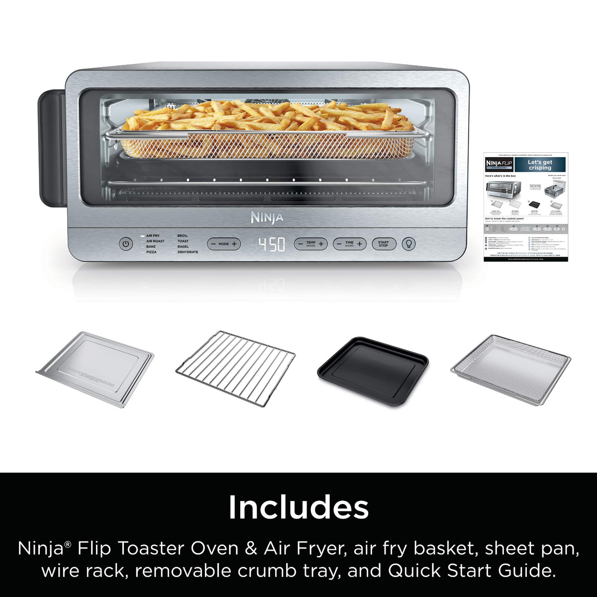 Ninja - Flip Toaster Oven & Air Fryer - Gray