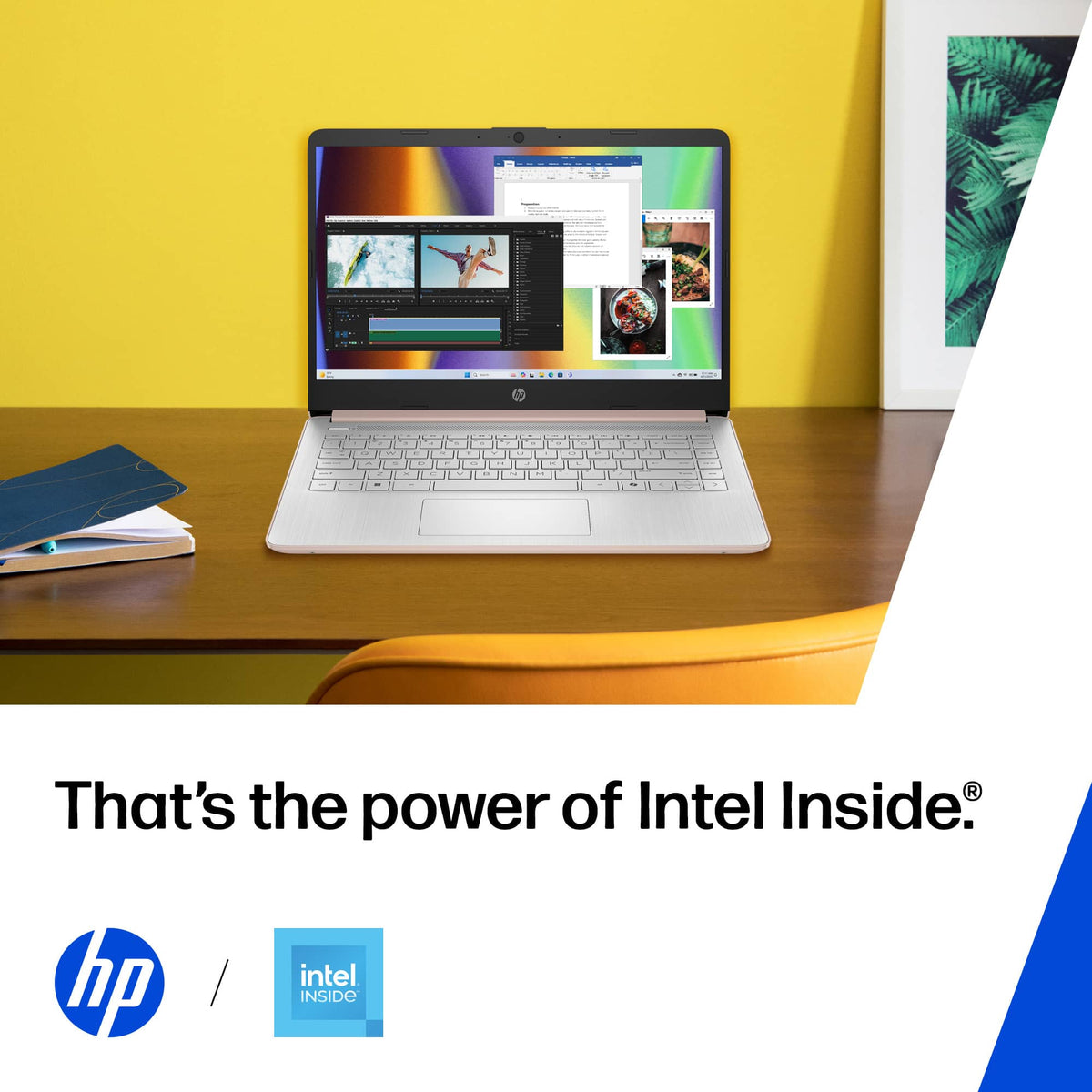 HP - 14" Laptop - Intel N150 Processor - 4GB Memory - 128GB UFS - Pale Rose Gold