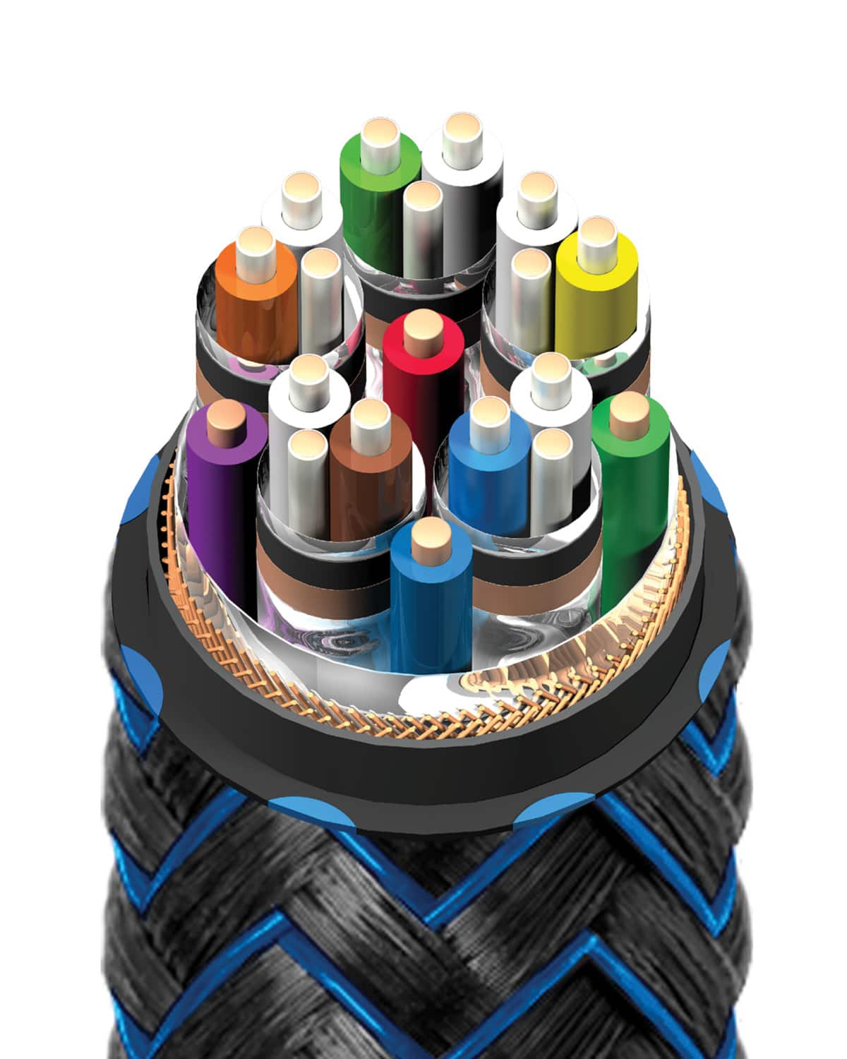 AudioQuest - ThunderBird 48 5' 4K-8K-10K 48Gbps HDMI Cable - Blue on Black