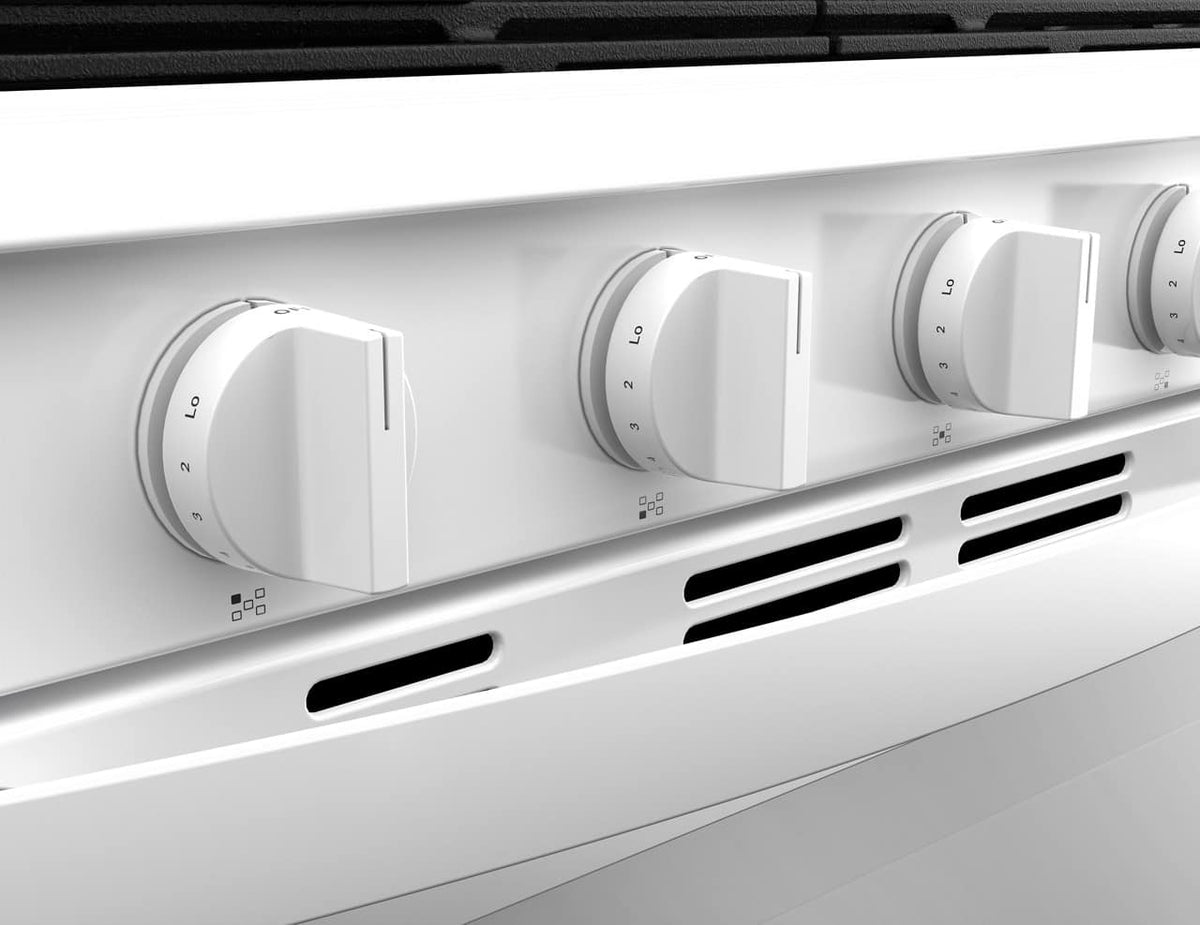 Whirlpool - 30 in. Wide 5 burners 5.0 cu. ft. Smart Freestanding Gas Range with Air Cook Technology, No Preheat Air Fry, Steam Clean - White