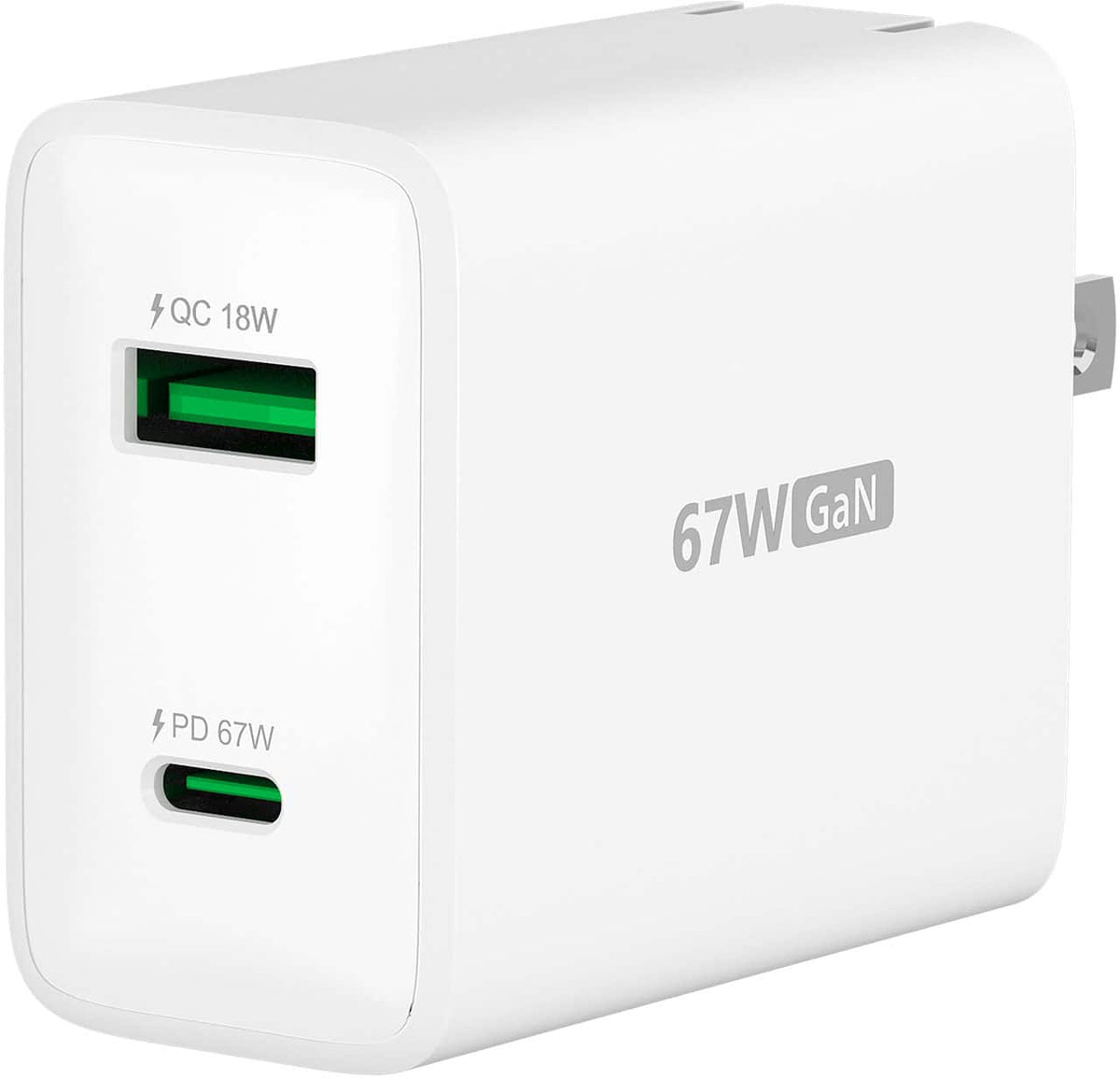 j5create - 67W GaN USB-C® 2-Port Charger - White