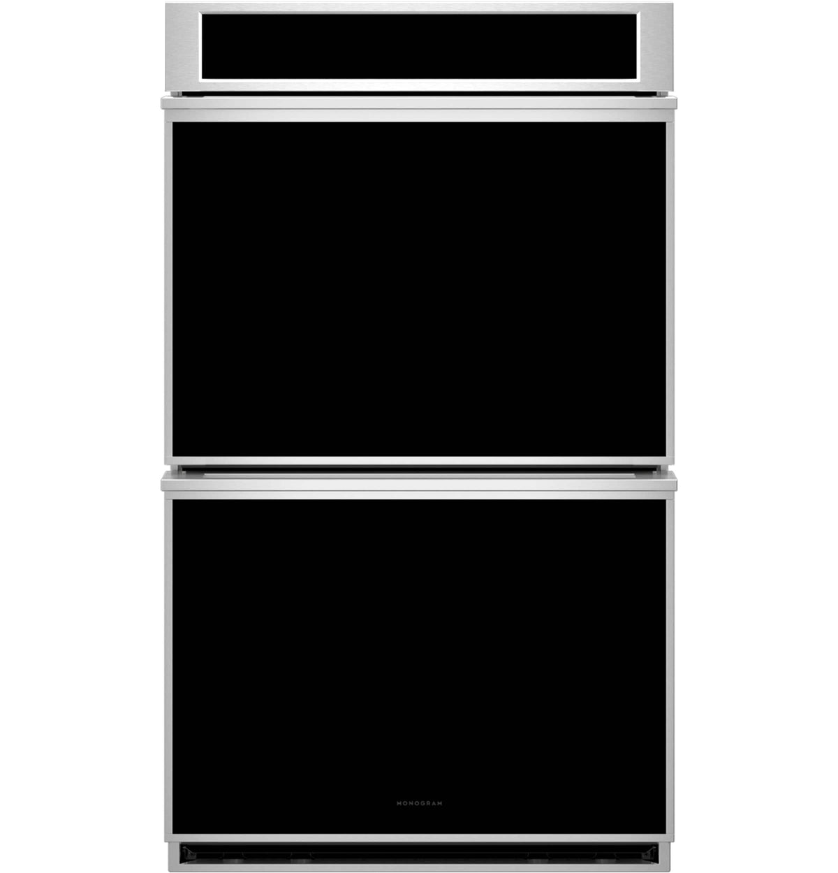 Monogram - Minimalist 30" Smart Built-In Double Electric Convection Wall Oven with No PreHeat Air Fry and Digital Recipe Box - Stainless Steel
