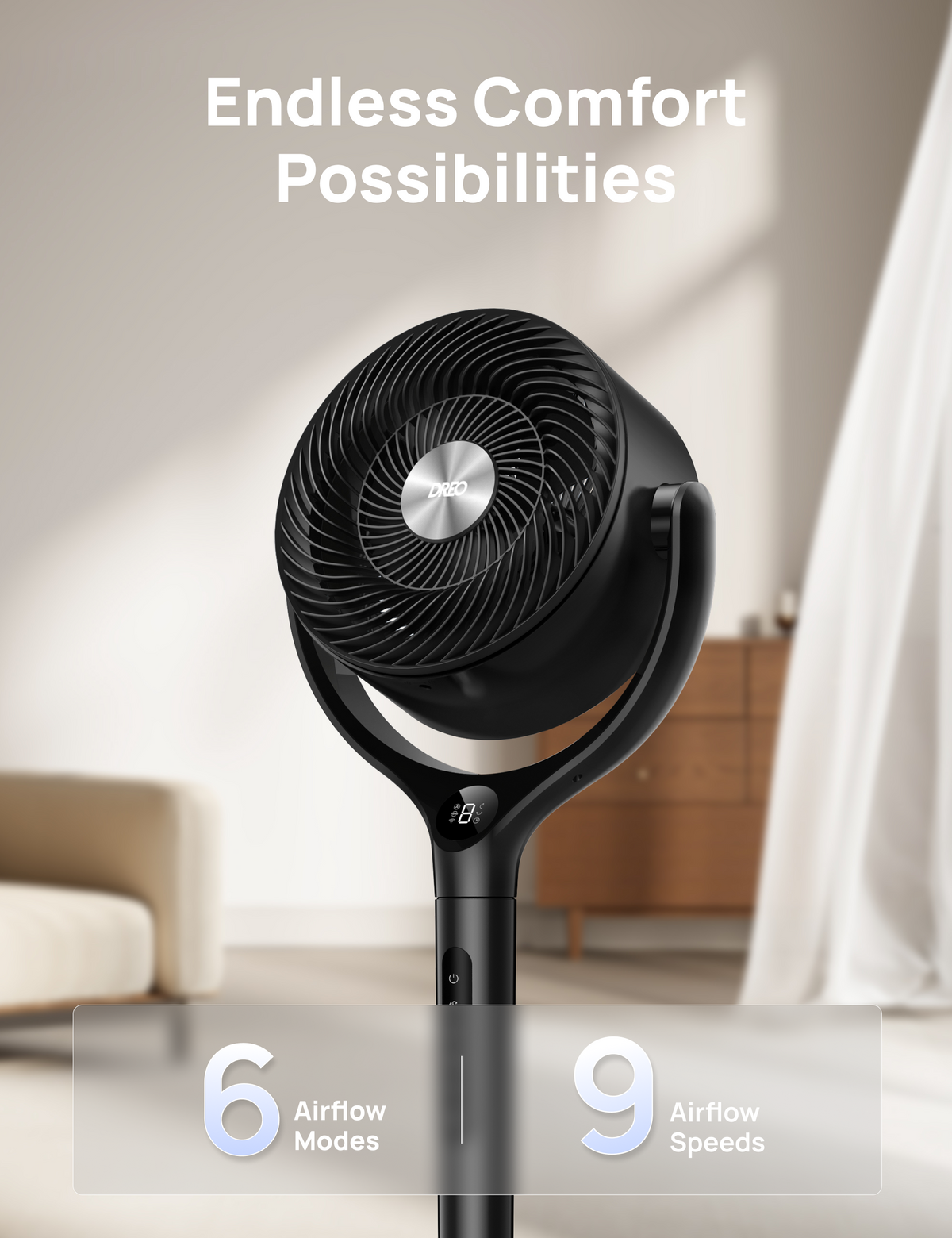 DREO - TurboPoly Fan 362S - Gray