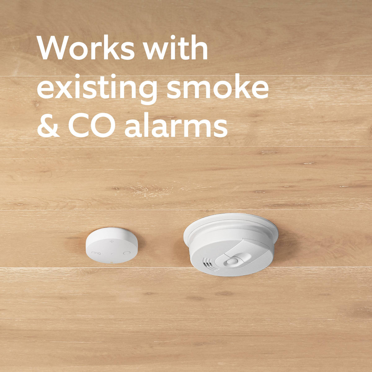 Ring - Smoke & CO Listener (Newest Model) – On Amazon Sidewalk, no base station needed, Pro Monitoring (sold separately) - White