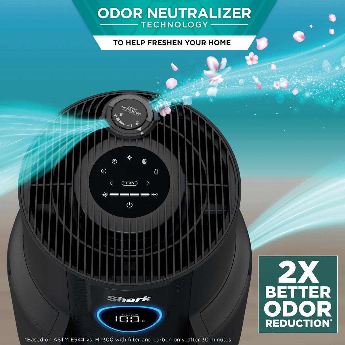 Shark - NeverChange Air Purifier, 5-Year HEPA Filter Life, 650-sq Ft - Black