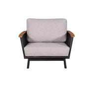 Chair With Armrests (Set of 2) - Black / Black Multi
