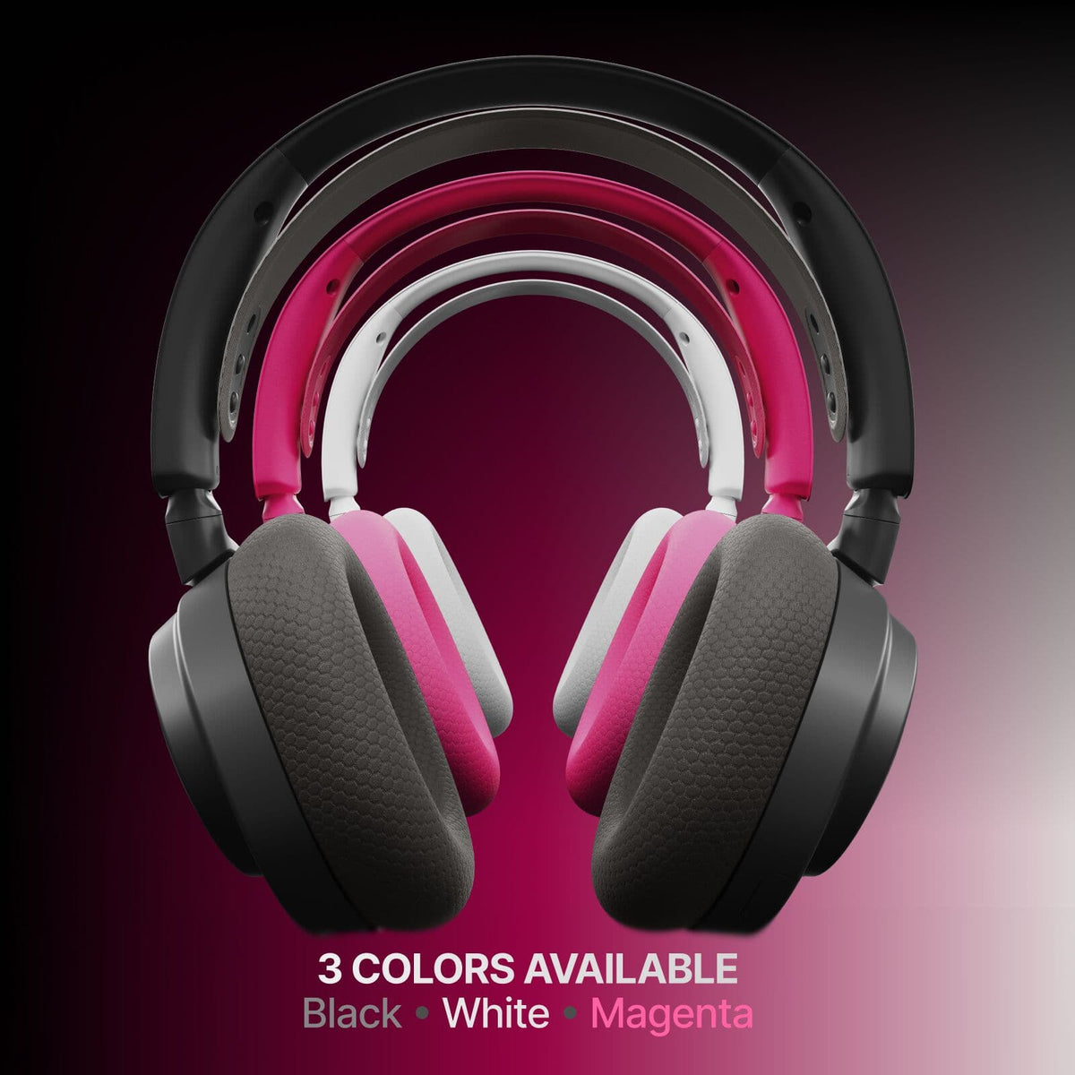 SteelSeries - Arctis Nova 7 Gen 2 Wireless Over-The-Ear Multi Gaming Headset for PC, PS5, Switch, Handheld - Magneta
