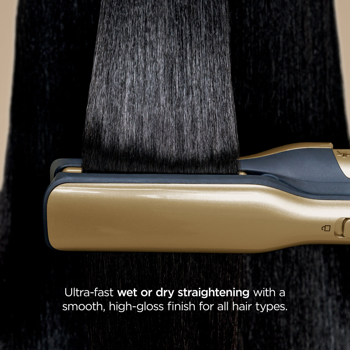 Shark - Glam Ceramic & Powerful Air Styling & Hair Dryer System, for curling, air straightening & glossing + FrizzFighter - Gold