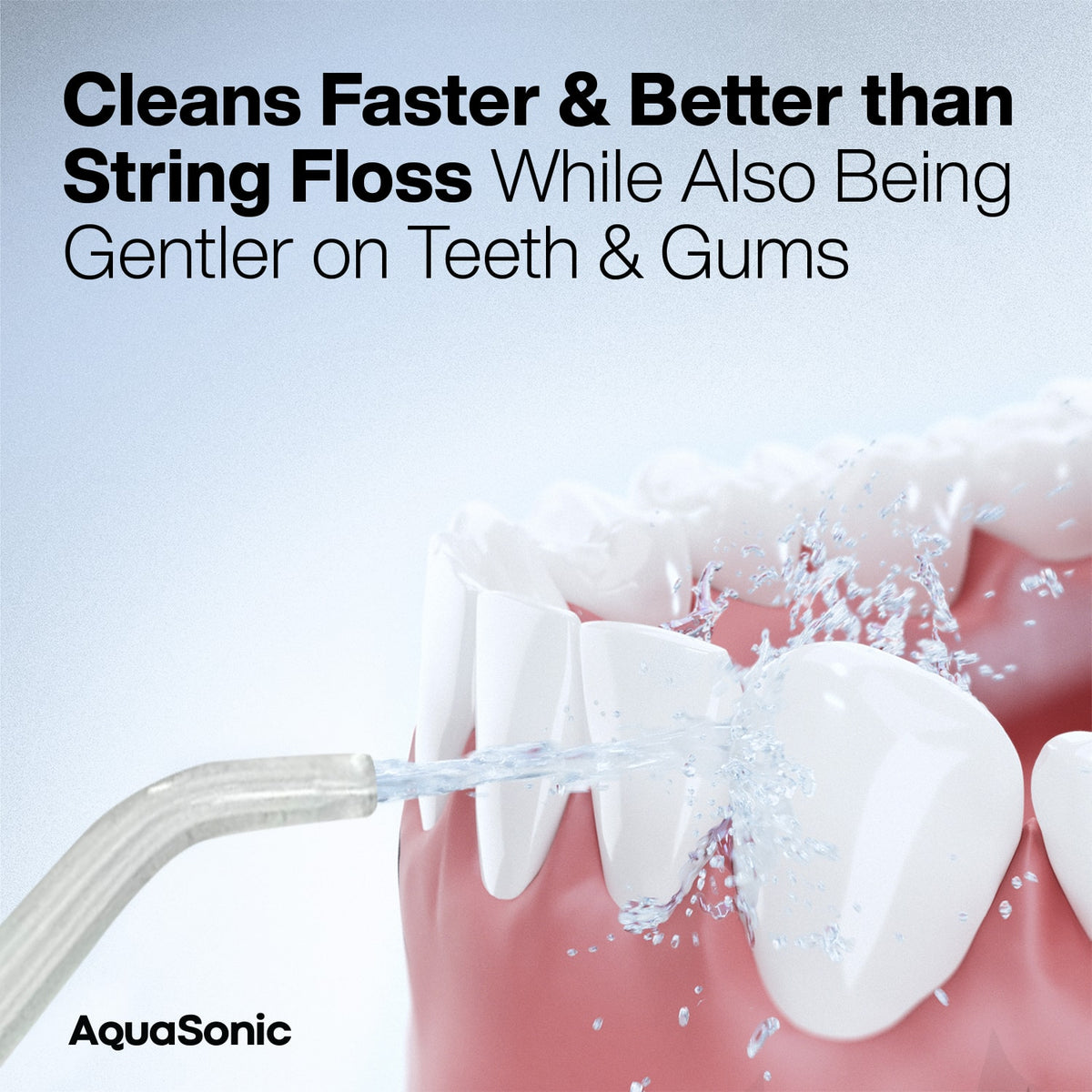 AquaSonic - Elite Flosser - Rechargeable Water Flosser with 4 Tips - Oral Irrigator with 4 Modes - Portable & Cordless - Black